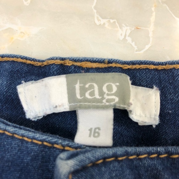 2/8$ Tag Girls Jeans Shorts Size 16 - Picture 5 of 8